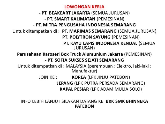 Lowongan