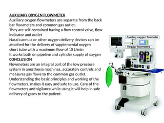 Vigilance Machine Low Pressure System anaesthesia apparatus. pptx | PPTX