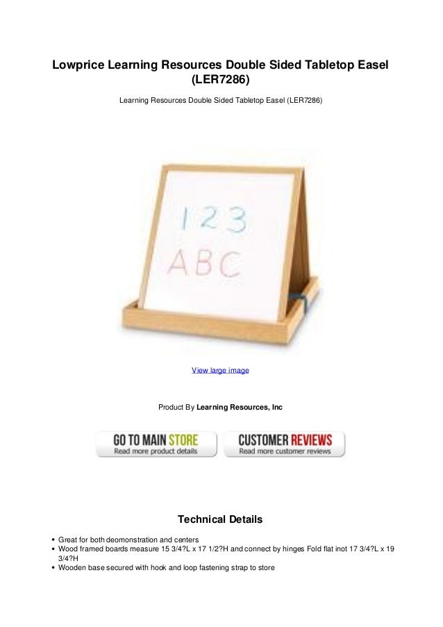 double sided tabletop easel