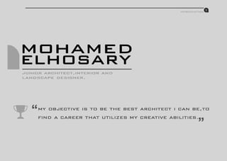 Mohamed El-Hosary Portfolio