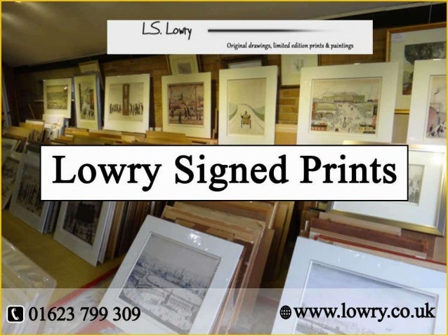 Original L S Lowry Signed Prints Sales At Cornwater Fine Art Gallery