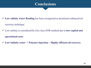 Low Salinity Water Injection by Shrinath Ghadge | PPTX