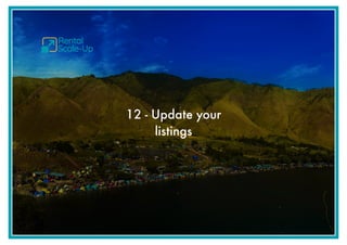 15 things to do today to get more low season vacation rental bookings