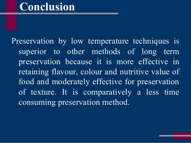 Food preservation essay