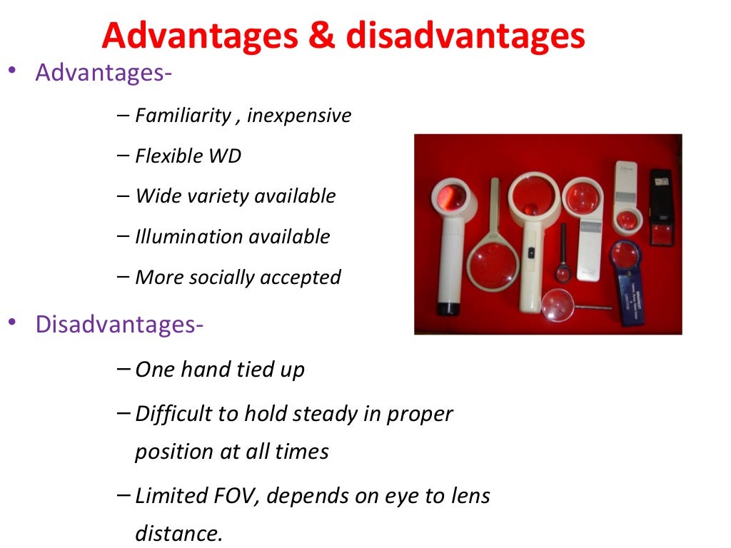Low vision optical devices