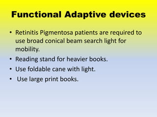 Low vision case Study Of Retintis Pigmentosa | PPTX