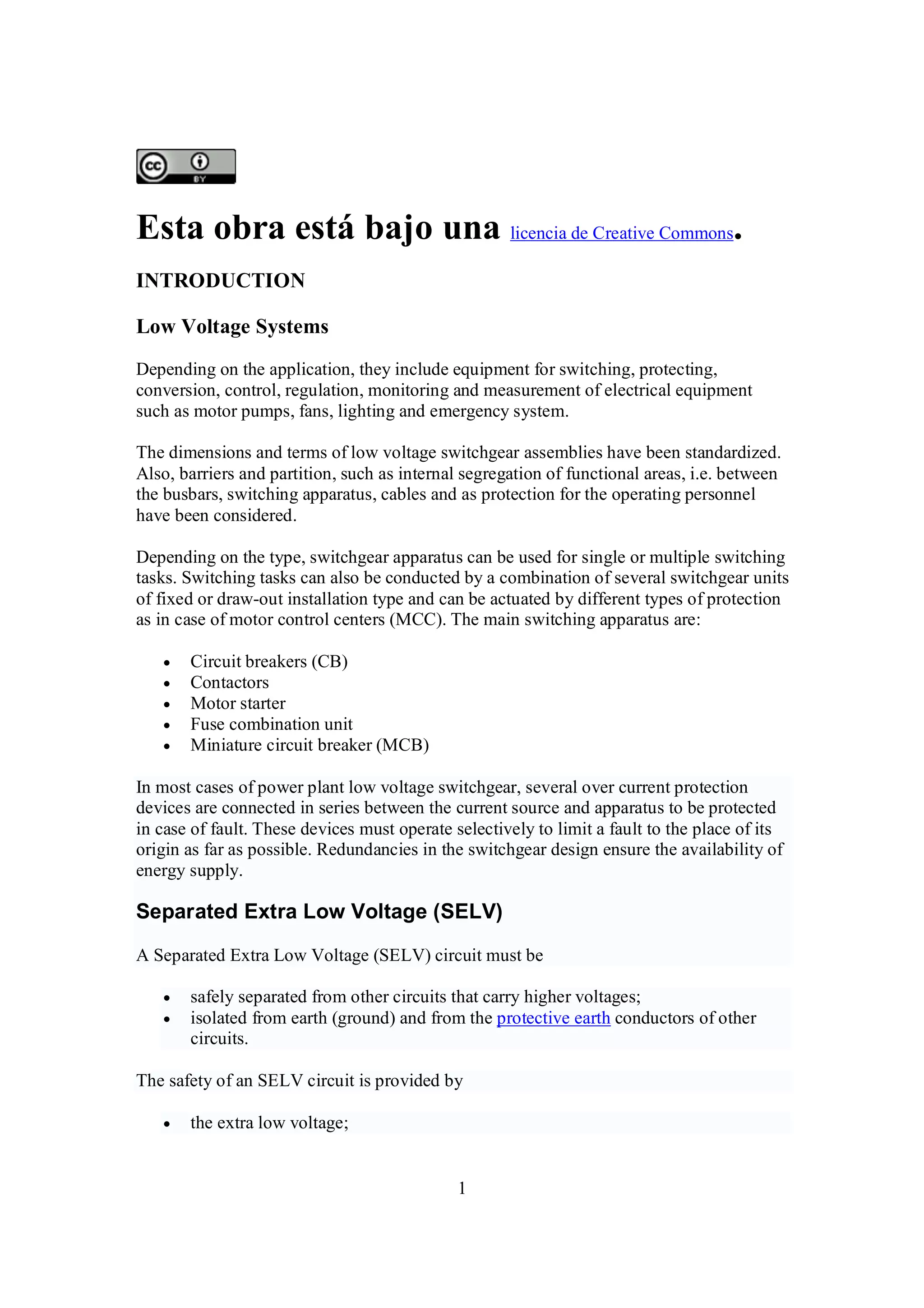 Low voltage systems | PDF