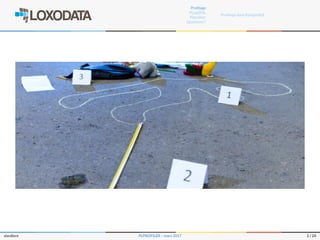 Proﬁlage
PL/pgSQL
Plproﬁler
Questions ?
Proﬁlage dans PostgreSQL
slardiere PLPROFILER – mars 2017 2 / 24
 