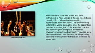 Kodo Instruments Loy kratong and kodo festival | PPTX
