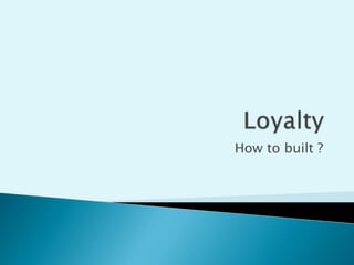 How to built ?
 
