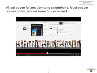 Illustration

Virtual queue for new Samsung smartphone: loyal people
are rewarded, market share has increased

38

 