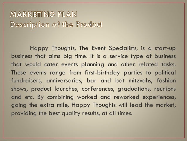 Business plan event marketing company