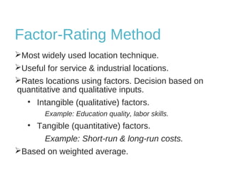 Location Planning and Analysis | PPT