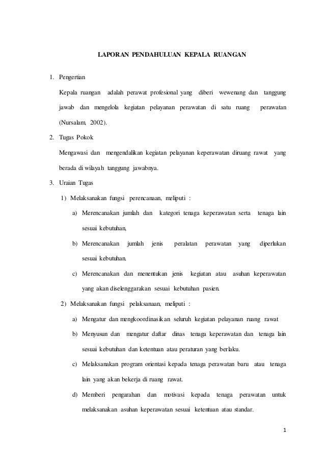 Contoh Laporan Case Manager Rumah Sakit Nusagates