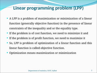 Comprehensive Introduction to Linear Programming Problems and Their ...