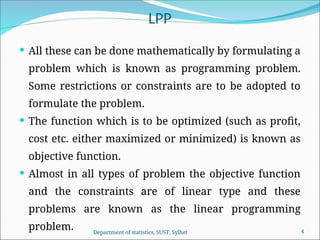 Comprehensive Introduction to Linear Programming Problems and Their ...