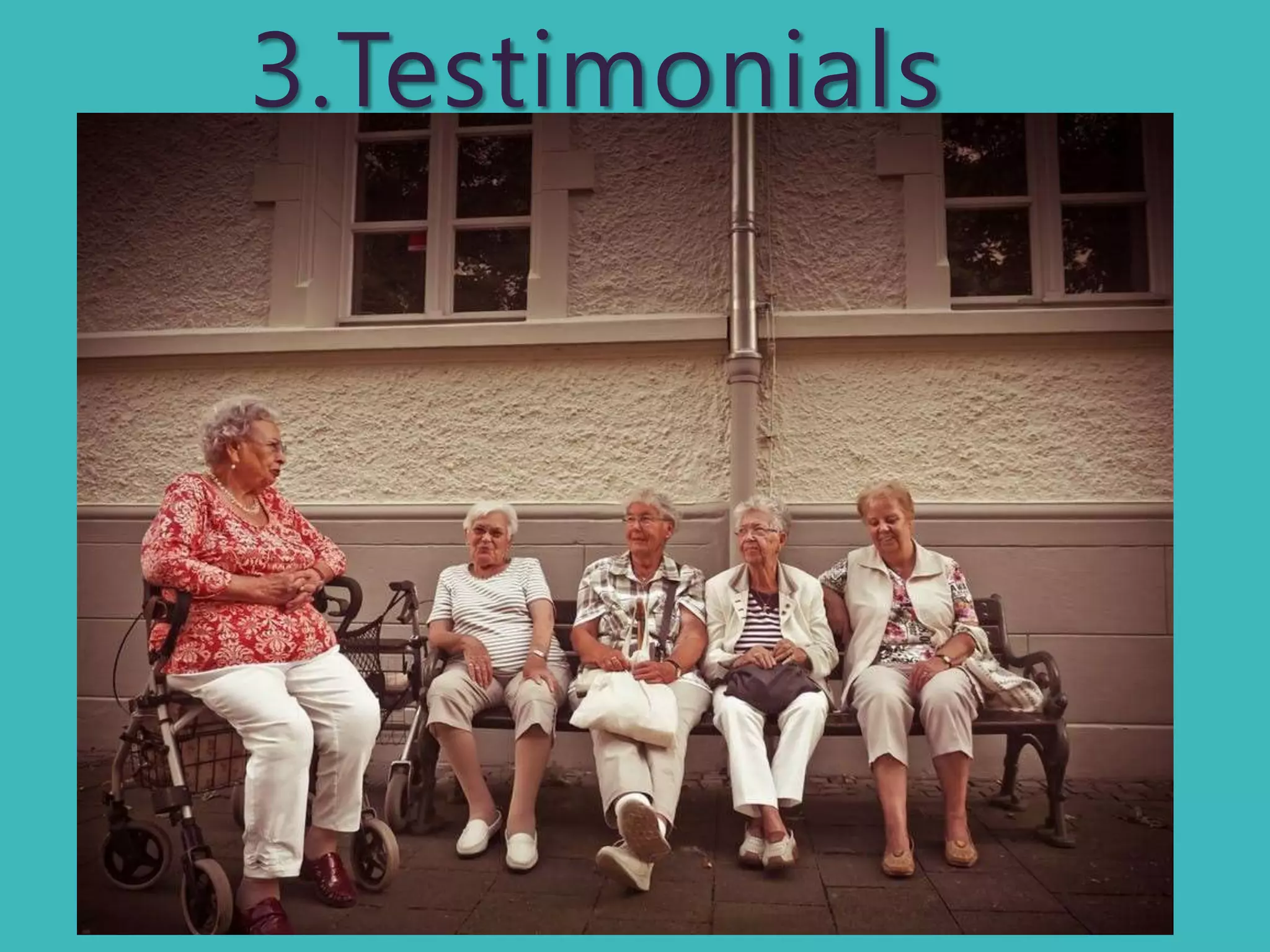 3.Testimonials
 