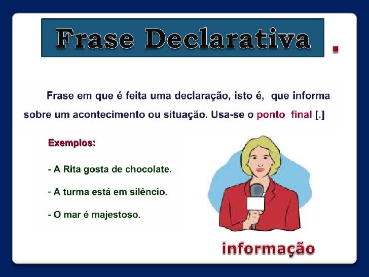 Tipos e Formas de Frase