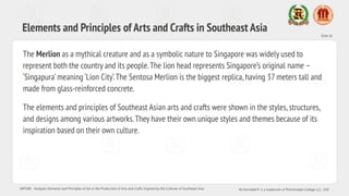 Sentosa Craft Analyzing Southeast Asian Arts: Elements and Principles in Cultural ...