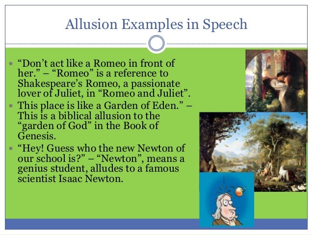 Example Of Allusion In Romeo And Juliet
