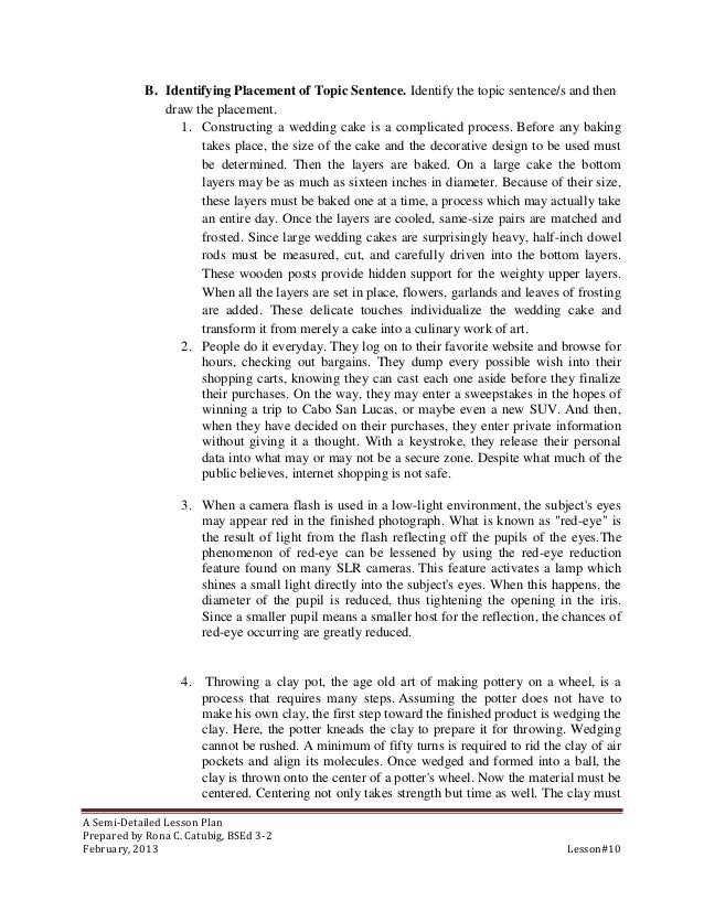 Topic Sentence Lesson Plans & Worksheets | Lesson Planet topic sentence lesson plan