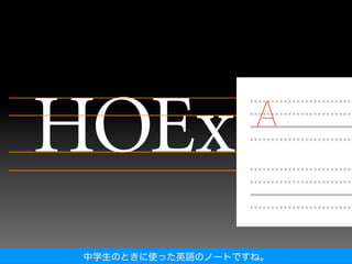 中学生のときに使った英語のノートですね。
 