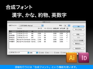 混植を行うには「合成フォント」という機能を使います。
 