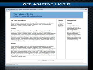 電子雑誌のためのWeb Adaptive Layout