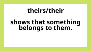 Theirs LP21- Possessive Pronouns English 3.pptx