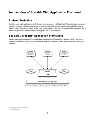 An overview of Scalable Web Application Front-end | PDF