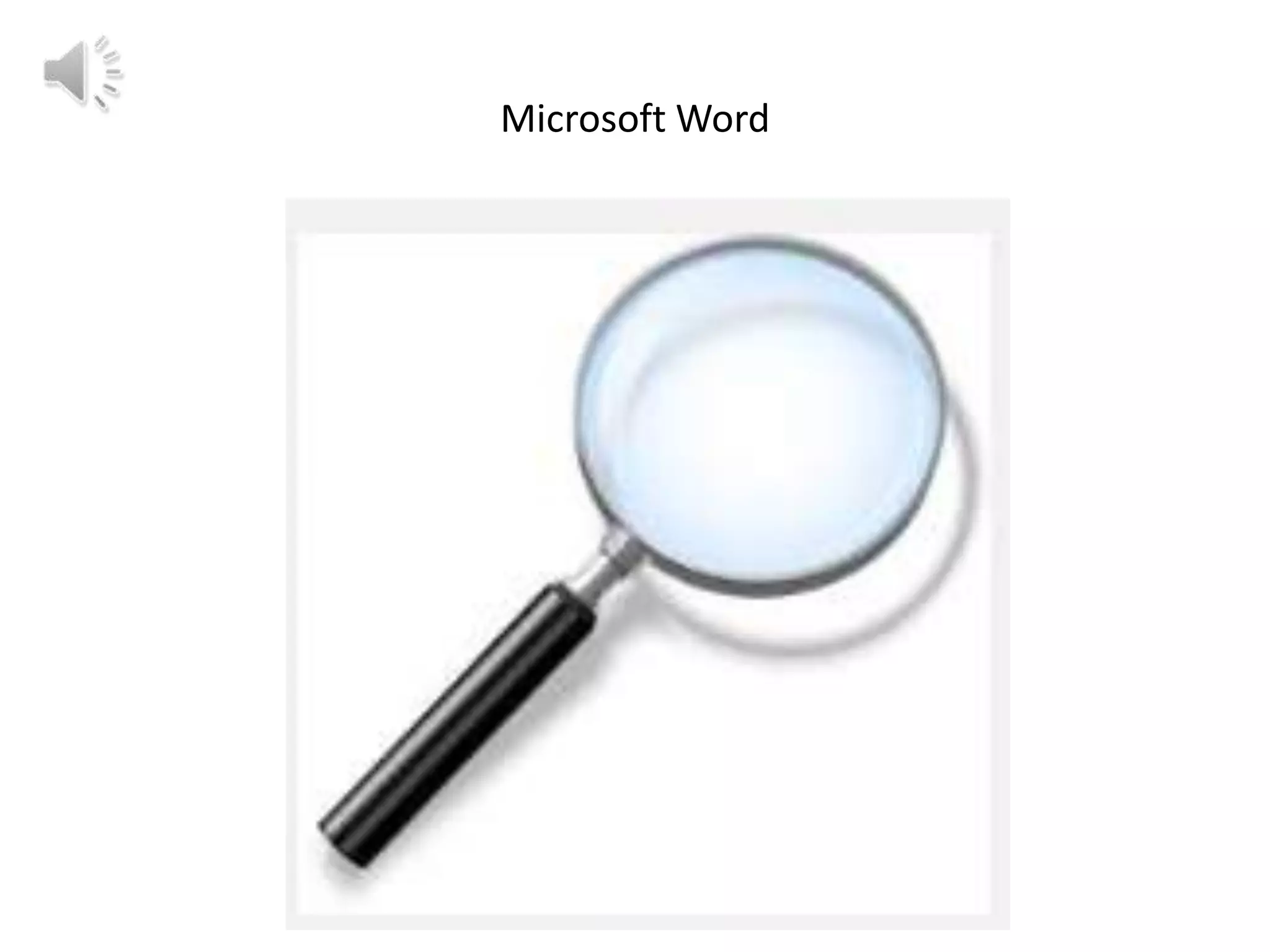 Microsoft Word

 