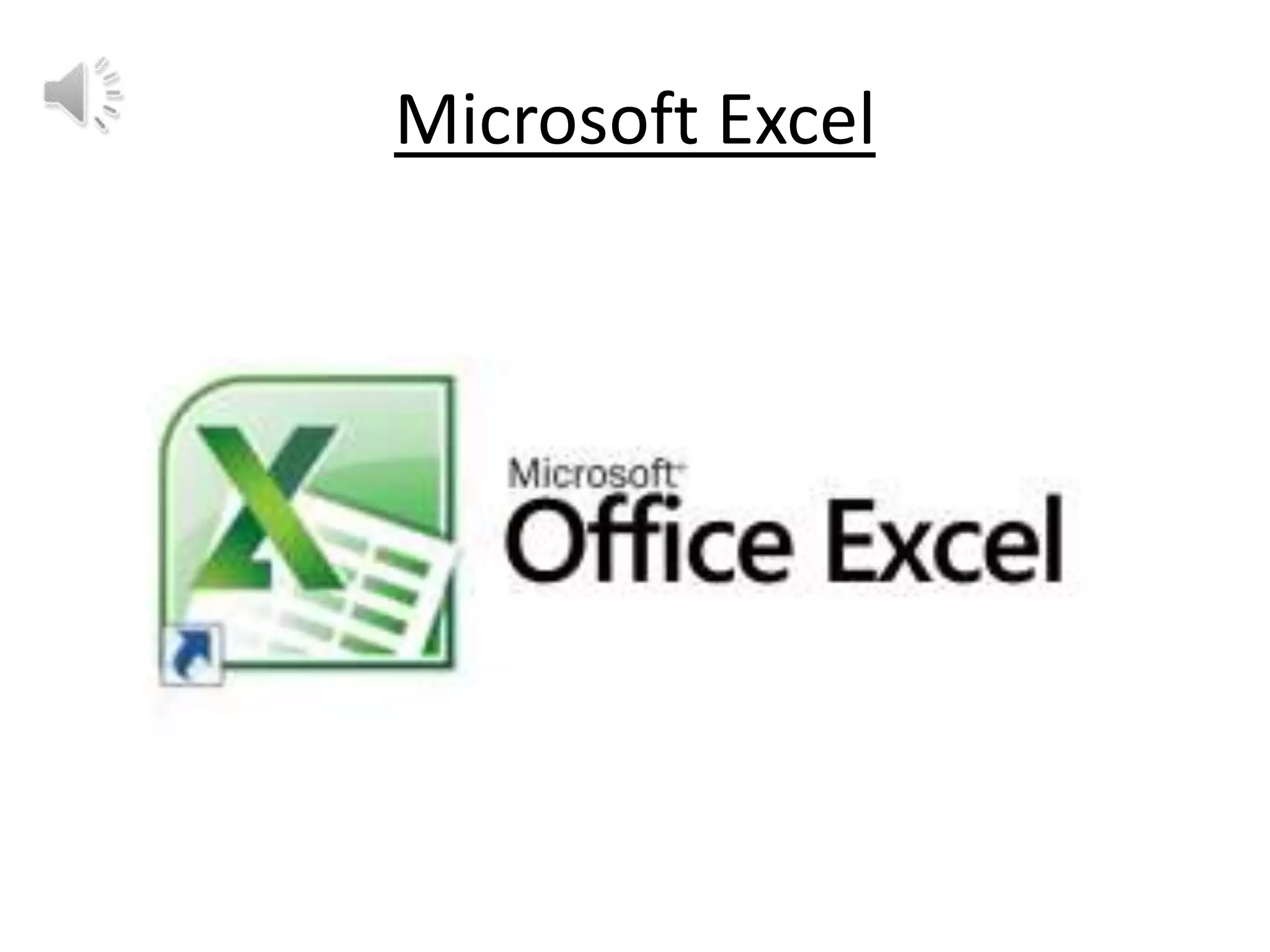 Microsoft Excel

 