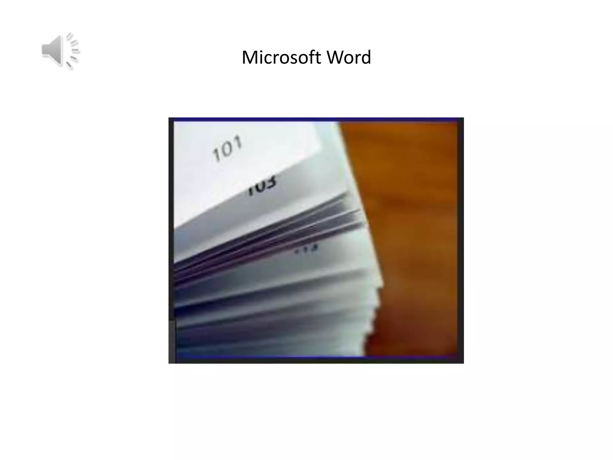 Microsoft Word

 