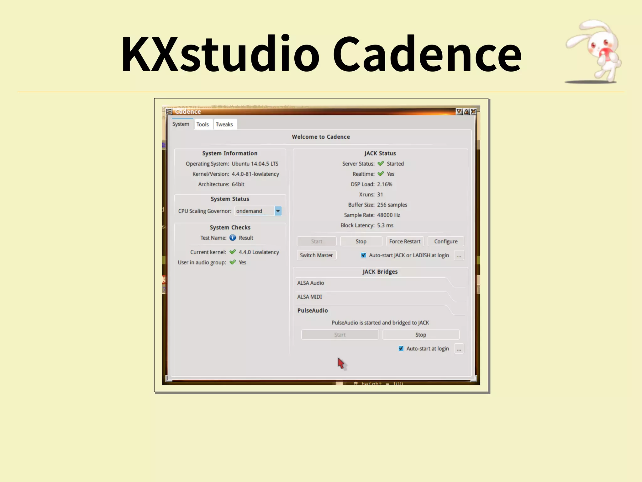 KXstudio Cadence
 