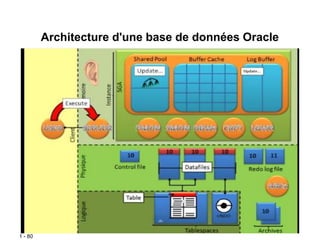 1 - 80
Architecture d'une base de données Oracle
 