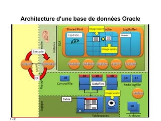 1 - 81
Architecture d'une base de données Oracle
 