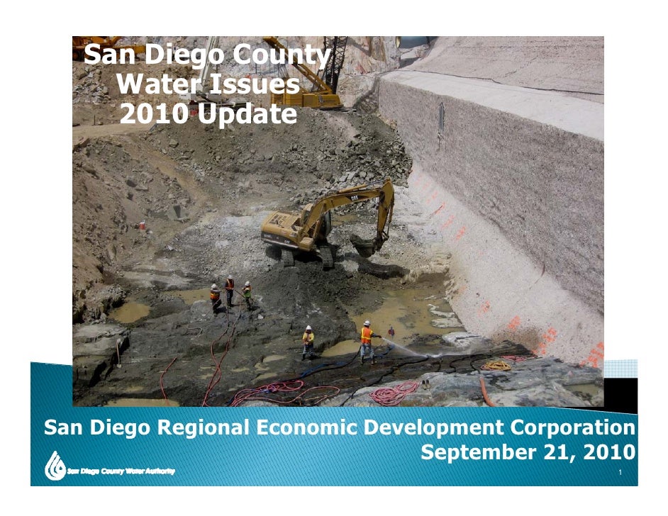 San Diego County's Water Supply SD Regional EDC Presentation Sept.