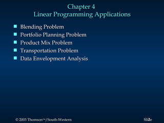 LP All Application.ppt will help you to build model | PPT