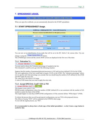 LPAR Design Tool V8 -T01 for IBM z Systems | PDF