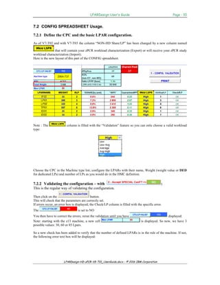 LPAR Design Tool V8 -T01 for IBM z Systems | PDF