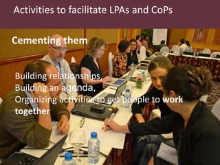 What are LPAs? What are CoPs? What matters to make them work?