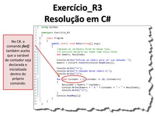 Exercício_R3 Resolução em Portugol IDE  