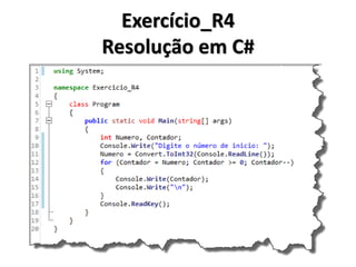 Exercício_R4 Resolução em Portugol IDE  