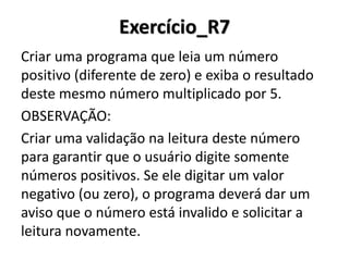Exercício_R6 Resolução em Portugol Studio  