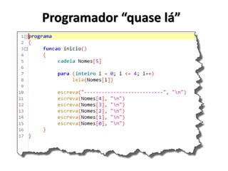 Programador “quase lá”  
