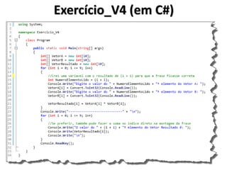 Exercício_V4 (em C#)  
