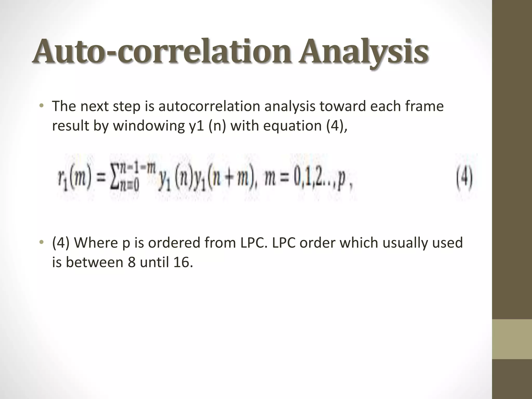 Linear Predictive Coding | PPTX