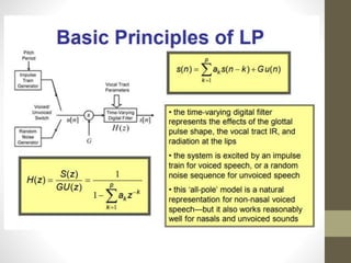 Linear Predictive Coding | PPT