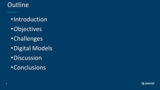 Outline
•Introduction
•Objectives
•Challenges
•Digital Models
•Discussion
•Conclusions
2
 