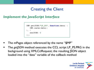 CHC 2009 - The Ccls Approach To Building M Pages | PPT